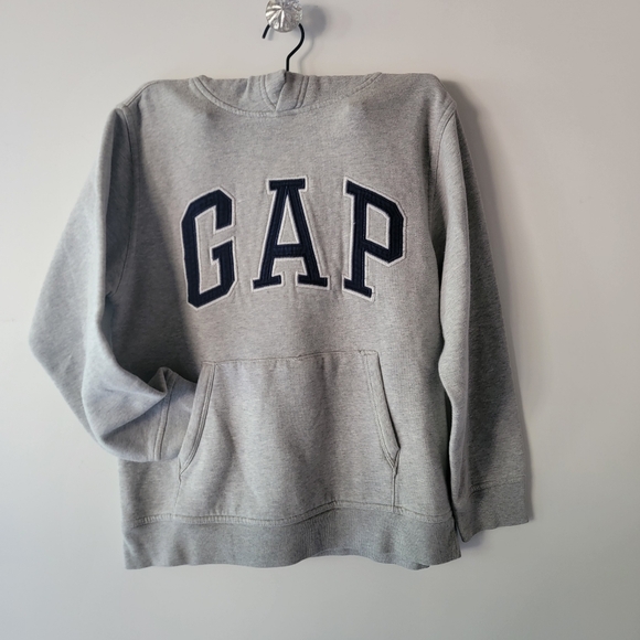 GAP Hoodie Heather grey unisex Kids size XLARGE - Picture 3 of 6